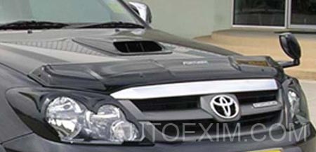 large hood protector black fortuner