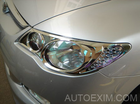 6. Head Lamp Cover (Chrome) New Civic 