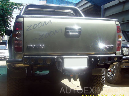 Rear bumper offroad with hook