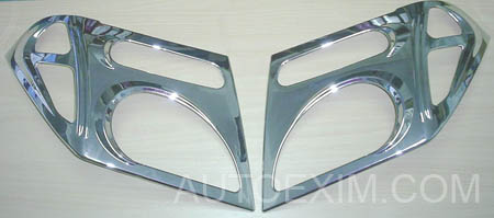 head lamp cover Navara chome